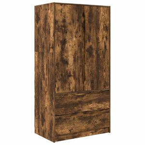 vidaXL Kast Gerookte Eik 79,5 x 49 x 156 cm Geconstrueerd hout