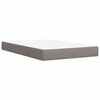 vidaXL Boxspring met matras stof taupe 120x190 cm