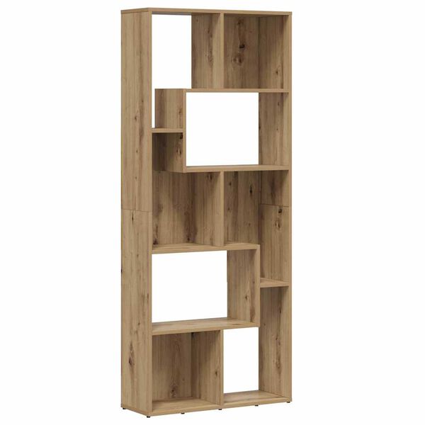 vidaXL Boekenkast Artisan Eiken 67x24x161 cm Bewerkt Hout