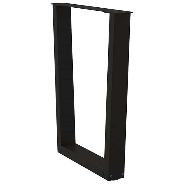 vidaXL Eettafelpoten 2 st V-vormig 70x(72-73,3) cm staal zwart