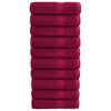 vidaXL Handdoeken SOLUND 10 st 600 g/m&sup2; 50x100 cm bordeauxrood