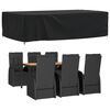 vidaXL Tuinmeubelhoes 420D 315x180x74 cm oxford zwart