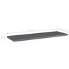 vidaXL Wandschappen 4 st 60x20x1,5 cm spaanplaat hoogglans grijs