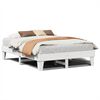 vidaXL Bedframe zonder matras massief grenenhout wit 140x200 cm