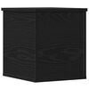 vidaXL Opslagdoos Zwart Eiken 30 x 35 x 35 cm Bewerkt hout