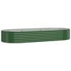 vidaXL Plantenbak 249x100x36 cm gegalvaniseerd staal groen