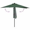 vidaXL Tuinparasol Groen 294 x 150 x 223 cm Polyester en staal