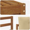 vidaXL Buiten bankenset met kussen 4 pcs Natuurlijk en Beige