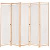 vidaXL Kamerscherm met 5 panelen 200x170x4 cm stof cr&egrave;me