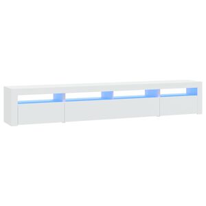 vidaXL Tv-meubel met LED-verlichting 240x35x40 cm wit