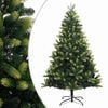 vidaXL Kunstkerstboom met scharnieren en standaard 210 cm