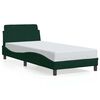vidaXL Bedframe "Dover" 90x190 cm fluweel donkergroen