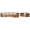 vidaXL Buiten bankenset 7 pcs Naturel Massief Acaciahout