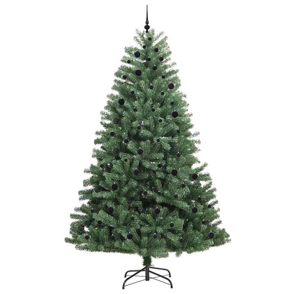 vidaXL Kunstmatige Inklapbare Kerstboom Groen 270 cm PVC en Metaal