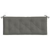 vidaXL Tuinbankkussens 2 st 120x50x7 cm stof gemêleerd donkergrijs