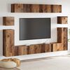 vidaXL TV Eenheden Wandgemonteerd 4 pcs Oud Hout Bewerkt hout