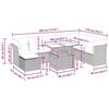 vidaXL 9-delige Loungeset met kussens poly rattan acacia grijs