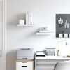 vidaXL Wandschappen zwevend 2 st 50x23x3,8 cm MDF eikenkleurig en wit