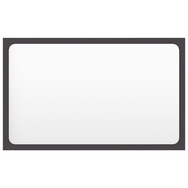 vidaXL Badkamerspiegel 60x1,5x37 cm spaanplaat grijs