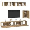 vidaXL Tv-meubelset 6 pcs artisanaal eikenkleurig Bewerkt hout