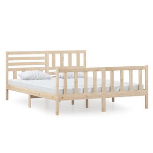 vidaXL Bedframe massief hout 160x200 cm