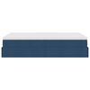 vidaXL Ottoman bed met matras 120x190 cm stof blauw