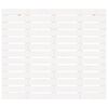 vidaXL Hoofdbord wandmontage 126x3x91,5 cm massief grenenhout wit