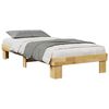 vidaXL Bedframe zonder matras 80x200 cm massief hout eiken