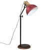 vidaXL Vloerlamp 25 W E27 30x30x100-150 cm verweerd rood