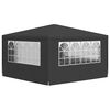 vidaXL Partytent met zijwanden professioneel 90 g/m² 4x4 m antraciet