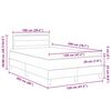 vidaXL Boxspringbed met matras Donkerbruin 120 x 200 cm Stof