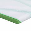 vidaXL matrastopper Wit en Groen 120 x 200 cm Jacquard Stof