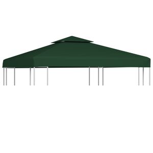 vidaXL Vervangend tentdoek prieel 310 g/m&sup2; 3x3 m groen