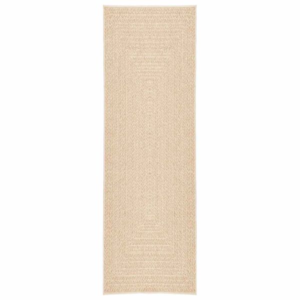 vidaXL Vloerkleed ZIZUR beige binnen en buiten 80x250 cm jute look