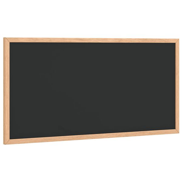 vidaXL Krijtbord met massief grenenhouten frame zwart 60x30 cm