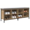 vidaXL Schoenenkast met plank Artisan Eiken 131 x 35 x 50 cm