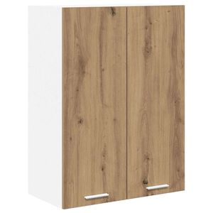 vidaXL Hangkast met opslag Artisan Eiken 60 x 31 x 80 cm Bewerkt hout