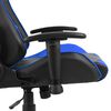 vidaXL Gamestoel draaibaar PVC blauw