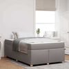 vidaXL Bedframe met matras Taupe 120 x 200 cm Stof