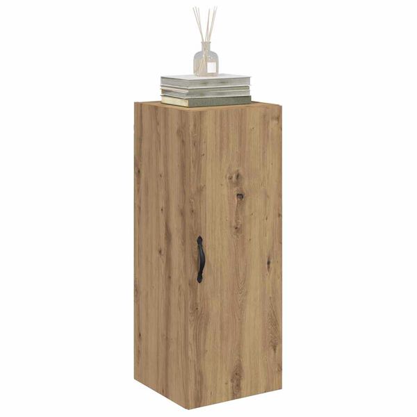 vidaXL Wandkast Artisan Eiken 34,5 x 34 x 90 cm Bewerkt hout
