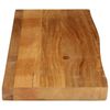 vidaXL Tafelblad met natuurlijke rand 110x30x3,8 cm massief mangohout