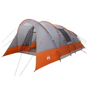 vidaXL Tunneltent 560 x 395 x 212 cm Grijs en Oranje