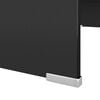 vidaXL Tv-meubel/monitorverhoger zwart 70x30x13 cm glas