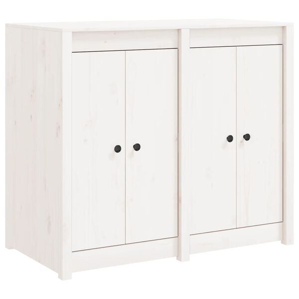 vidaXL Keukenkast voor buiten massief grenenhout wit