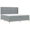 vidaXL Boxspringbed met matras Lichtgrijs 140 x 200 cm Stof