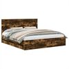 vidaXL Bedframe met lade Gerookt eiken 180 x 200 cm Ingenieurshout