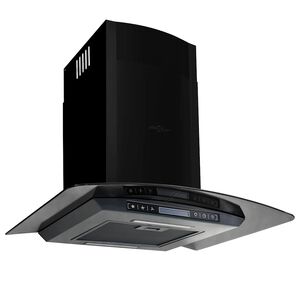 vidaXL Wandafzuigkap 756 m&sup3;/u 60 cm roestvrij staal zwart