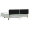 vidaXL Boxspringbed met matras Lichtgrijs 200 x 200 cm Fluweel