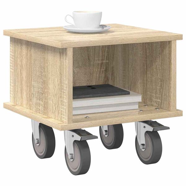 vidaXL TV-standaard Sonoma Eiken 37 x 35 x 35 cm Bewerkt hout