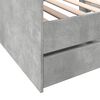 vidaXL Slaapbank met lades zonder matras 100x200 cm betongrijs